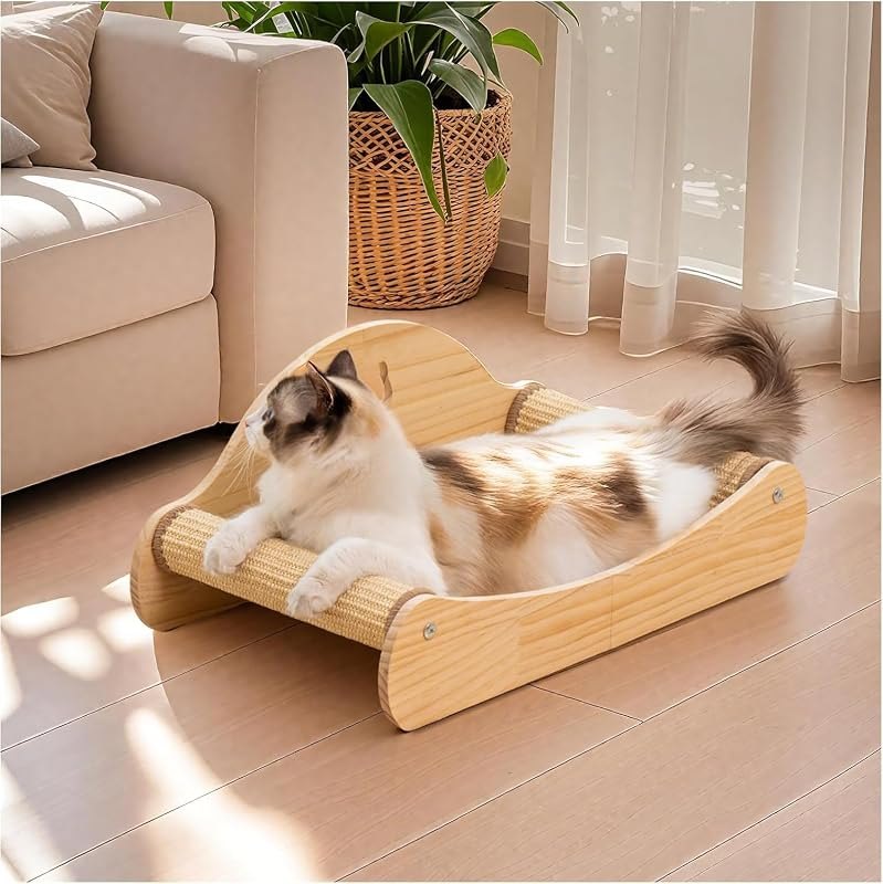 Avont 23" Large Sisal Cat Scratcher Lounge Bed for Indoor Cats — scratcher for best cat litter box under 40
