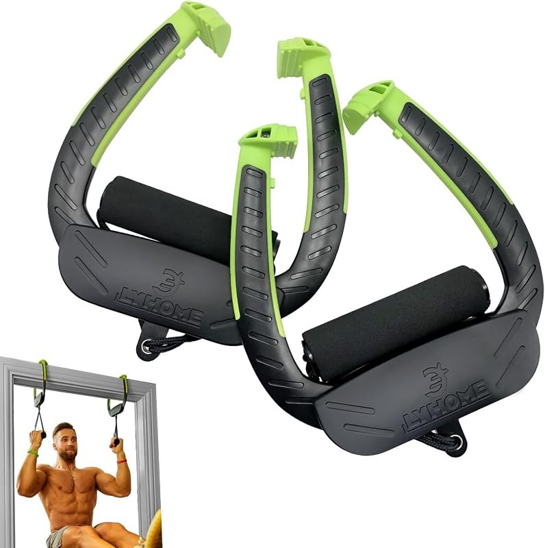 Portable Pull Up Bar for Doorway, 2 Independent Handles, No-Screw Design — pull up for best home gym equipment travel