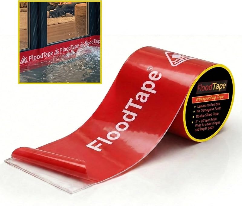 Waterproof Adhesive Tape, 8 inches Extra Wide x 20 feet Long Roll — roof leak tape for roof leak tape durable heavy duty