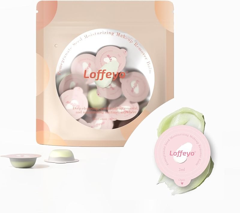 30pcs Single Use Cleansing Balm Pods Pomegranate Makeup Remover