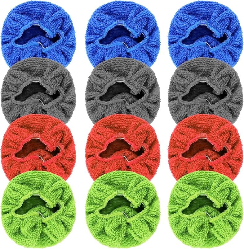 wuyaoyao 12PCS Car Windshield Cleaning Tool Bonnets, Microfiber Cleaning Cloth for Windshield Cleaning Tool, Replaced