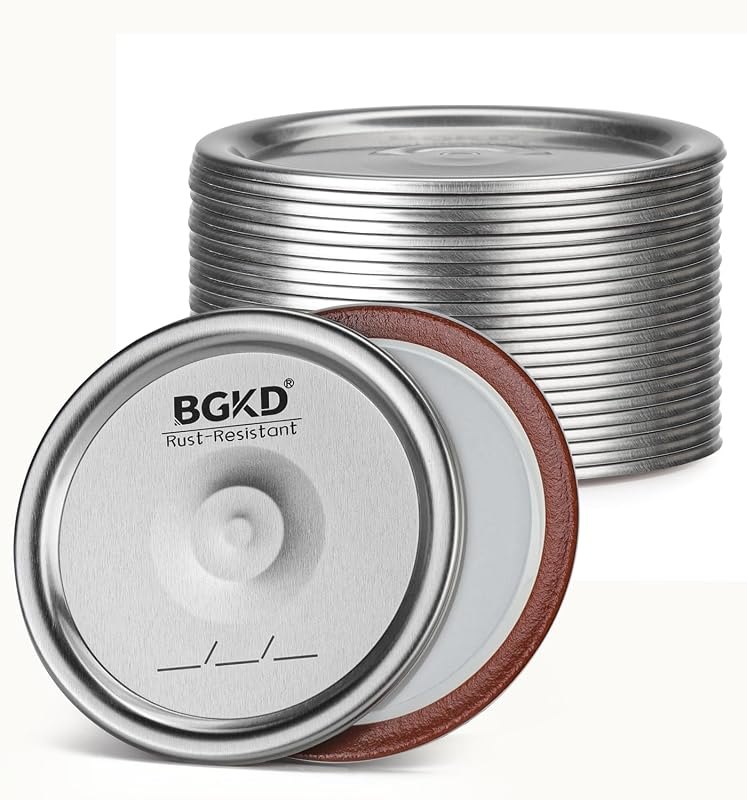 24Pcs Rust-Proof Canning Lids Regular Mouth, Regular Mouth Mason Jar Lids for Ball or Kerr, Small Mouth Mason Jars
