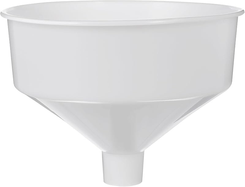 Cabilock Large Kitchen Funnel Wide Mouth Plastic Funnel for Beer Oil Beverage Filling Spill-Free Pouring Tool 10.43