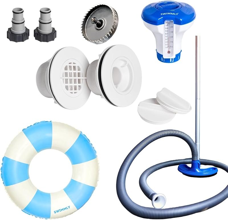 Stock Tank Pool DIY Starter Kit (Standard (No Filter Pump Included)) — poly-stock-tank-kit for poly stock tank compact