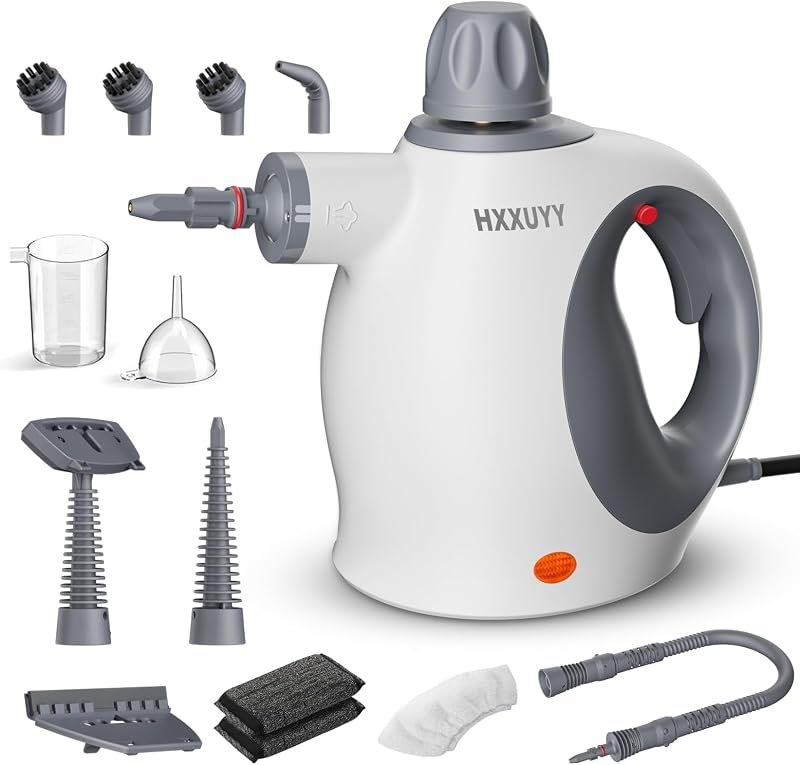 Multi-Surface Handheld Pressurized Steam Cleaner with 13 PCS Accessory ,Portable Steamer for Cleaning, Multipurpose
