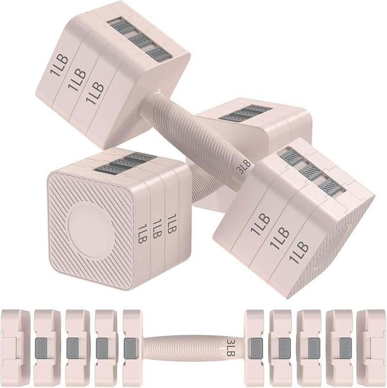 Hezeyferg Adjustable Dumbbells Set for Women/Men Home Gym — dumbbells for best home gym equipment travel compact
