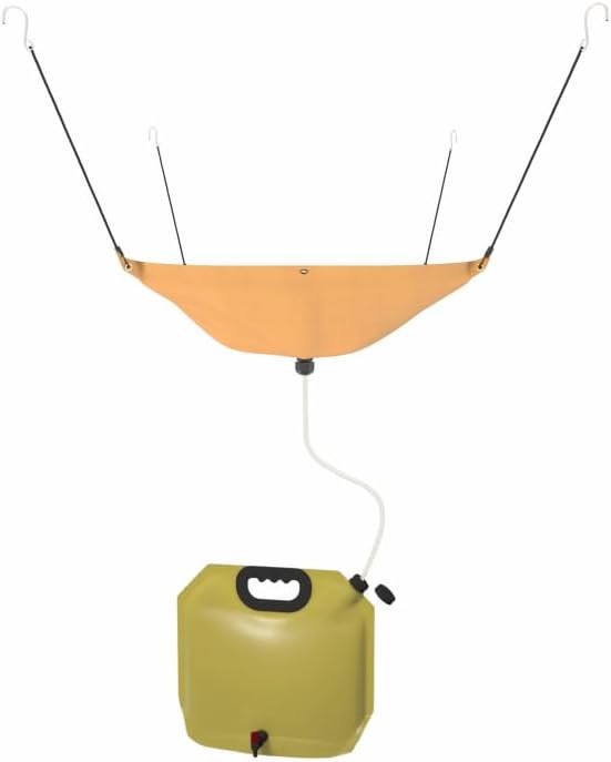 Tredre Hanging Rainwater Collection Kit: 5x5FT Waterproof Tarp & 2.2 Gal Foldable Water Tank — Off Grid no leak for