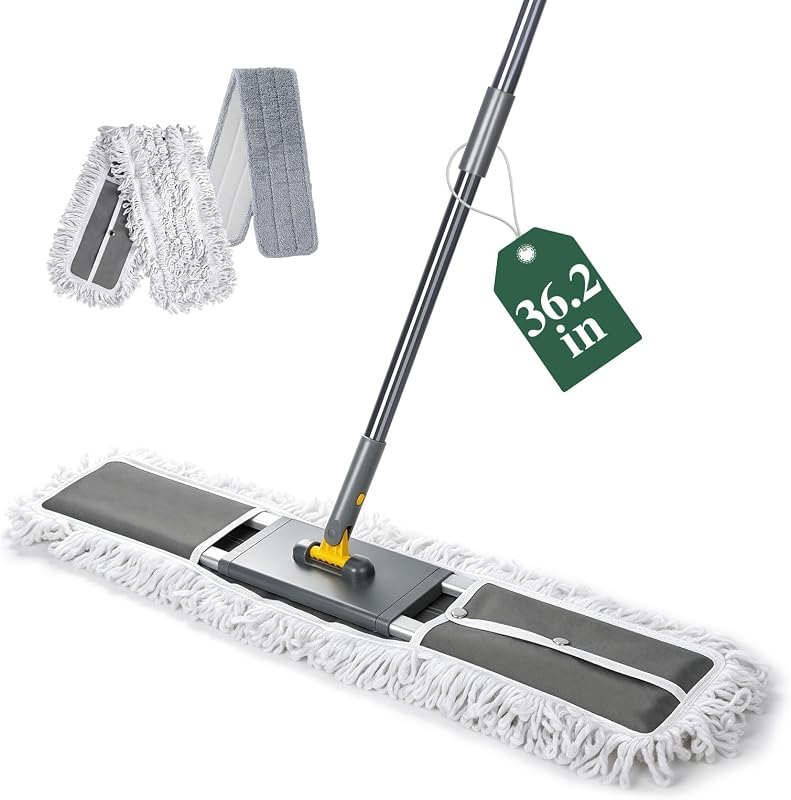 Masthome 36.2 in Large Dust Mop with Adjustable Long Handle 60 " — Cloths, mops, and cleaners that do t for cloths
