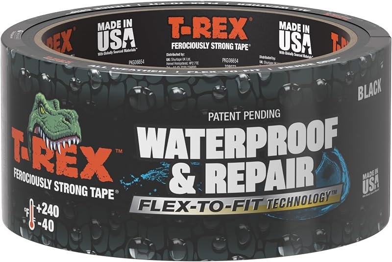 T-REX Flexible Waterproof Tape - Heavy Duty Adhesive Waterproofing Tape for Pool Repair, Leaks, Roof Patches - Extreme