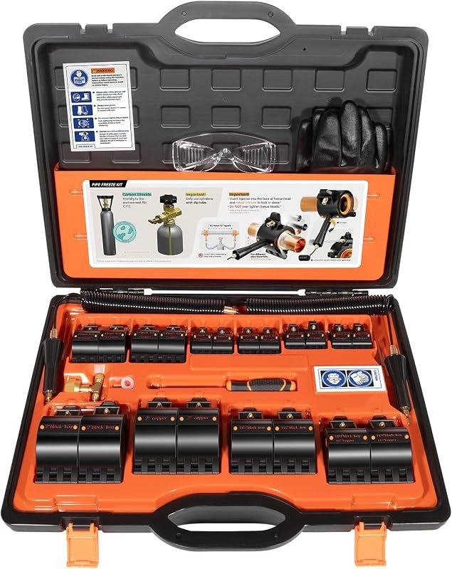 CST2 General Cold-Shot Pipe Freeze Kit, Small, Black and Orange — pipe freeze kit for pipe repair clamp