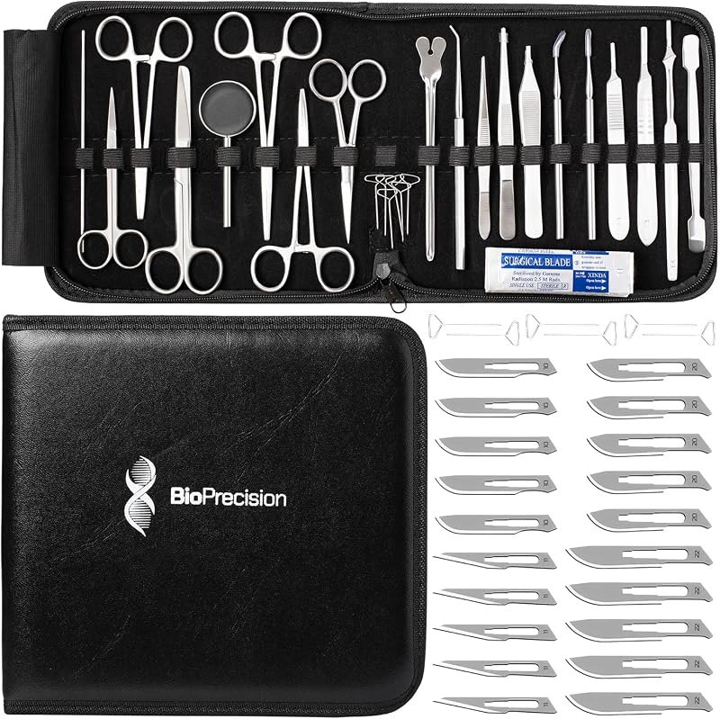 Advanced Dissection Kits - 46 or 33 Piece German Stainless Steel Instruments for College, Medical & Veterinary or