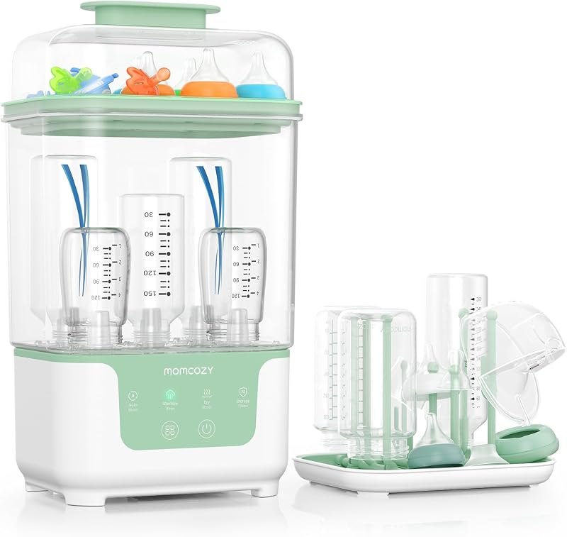 Momcozy New Modular Nesting 4 in 1 Compact Bottle Sterilizer and Dryer — Monitors, bottles, and kid gear with for