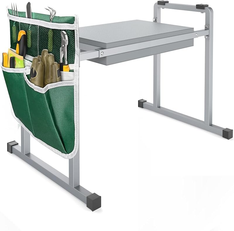 Garden Kneeler and Seat, 10.2" Stable and Save Anti-Tipping with Handle — garden stool for garden kneeler under 30