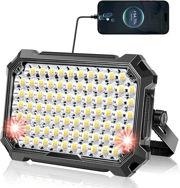 LED Work Light: Portable Rechargeable Magnetic Work Light — work light for best camping lantern under 40