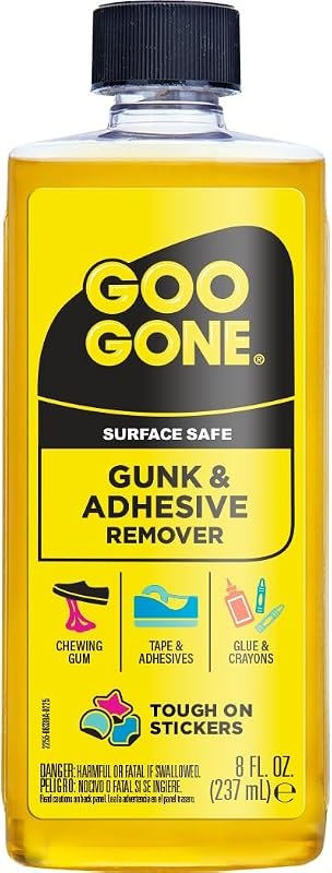 Goo Gone Gunk and Adhesive Remover - Safely and Easily Removes Stickers, Tape Residue, Decals, Grease, Chewing Gum