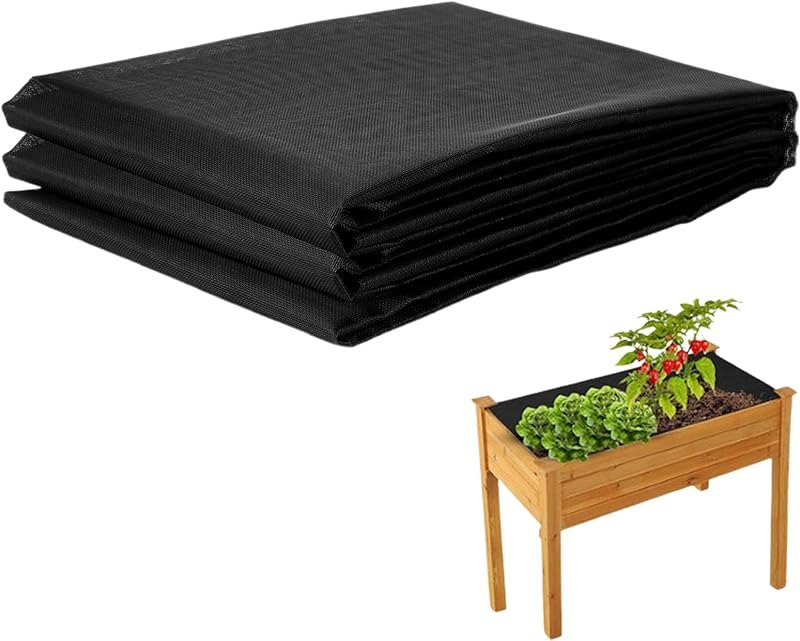 63 * 83 inch Raised Garden Bed Liner, Non Woven Fabric Liner for Large Veg Trough, Keeps Soil Contained and Water