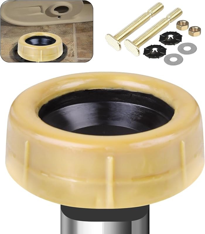 Jamini 1.57" Extra-Thick Toilet Wax Ring Kit for 3" & 4" Drain Pipes — toilet wax ring for toilet wax ring durable