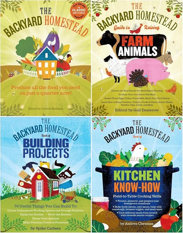 The Backyard Homestead Series 4-Book Collection Set - Complete Guide to Sustainable Living and Self-Sufficiency — Best