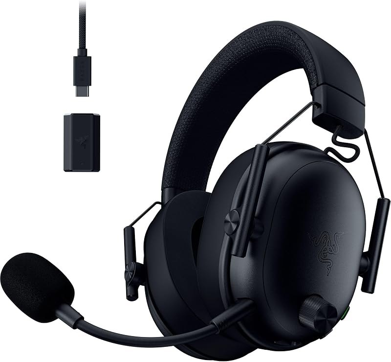 Razer BlackShark V3 Wireless PC Gaming Headset, 70 Hr Battery, Black — Computer Accessory for computer accessory
