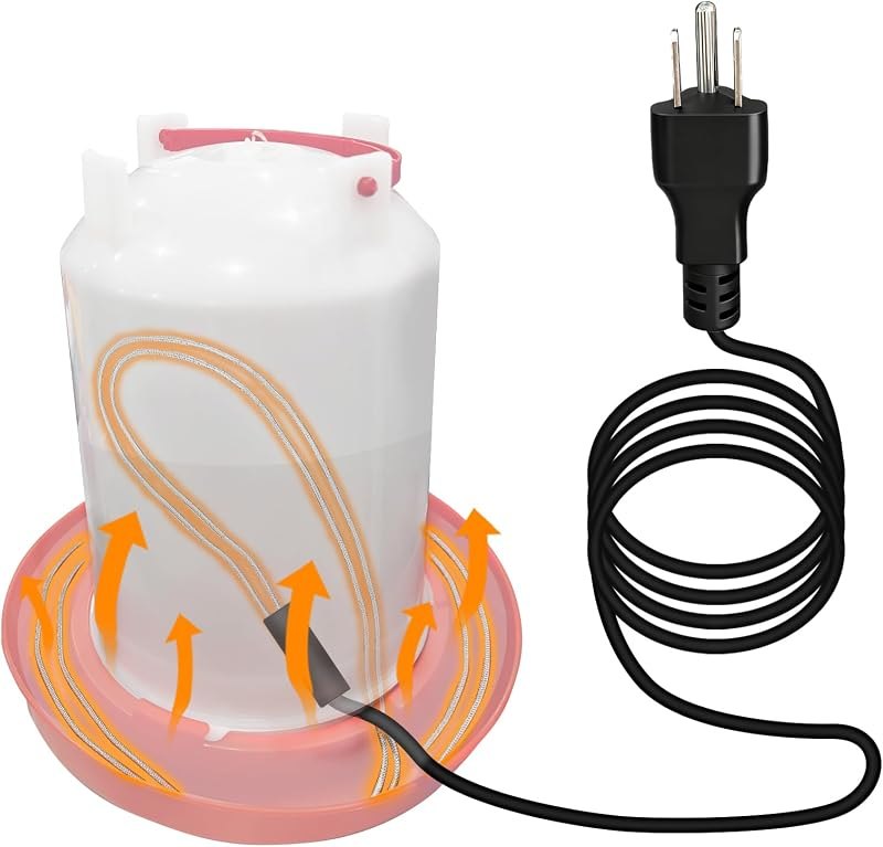 Chicken Water Heater Cord, Freeze-Proof Cable for Poultry Waterers, 1 Pack — Waterers, nest boxes, and safe heat. for
