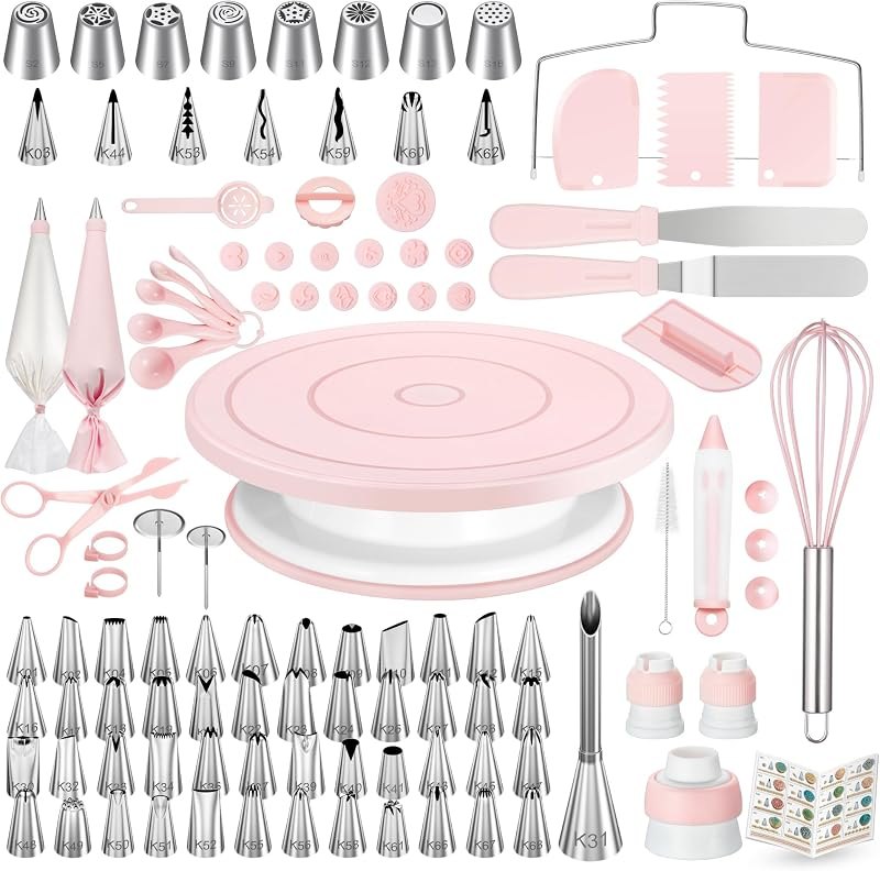 Kootek 158 Cake Decorating Kit Baking Supplies Tools for Beginners & Pros — Baking for home for baking kit