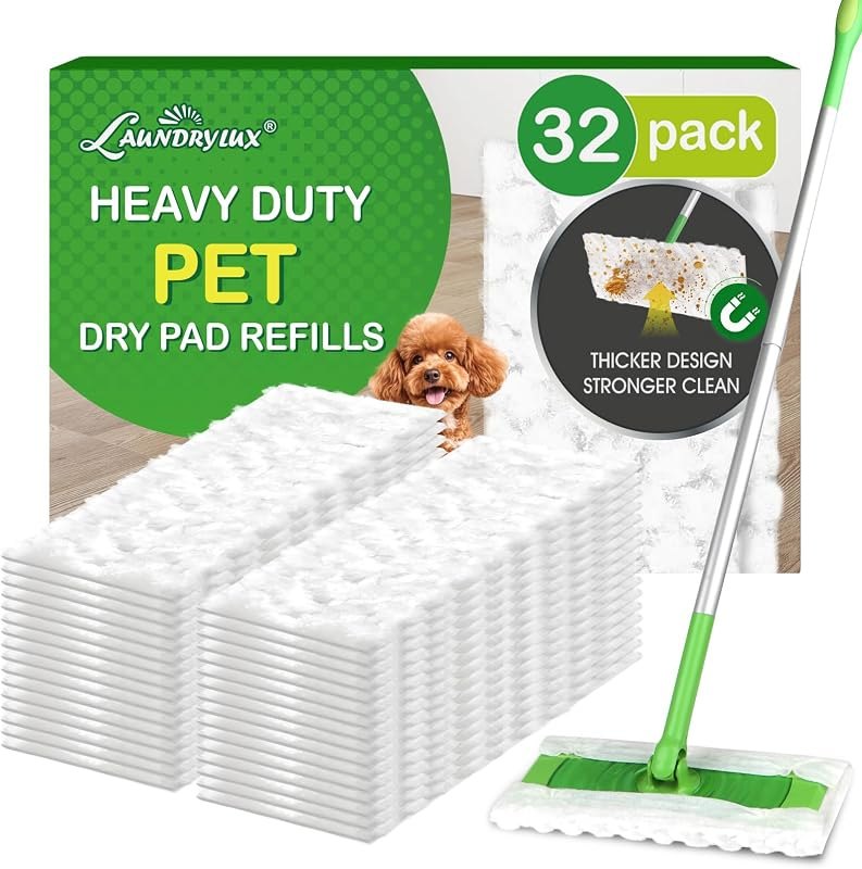 LAUNDRYLUX Heavy Duty Dry Sweeping Cloths Compatible with Swiffer Sweeper — Cloths, mops, and cleaners that do t for