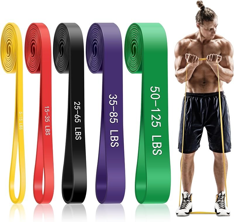 5-Level Resistance Bands for Working Out, Pull Up Assistance Bands — resistance bands for best home gym equipment