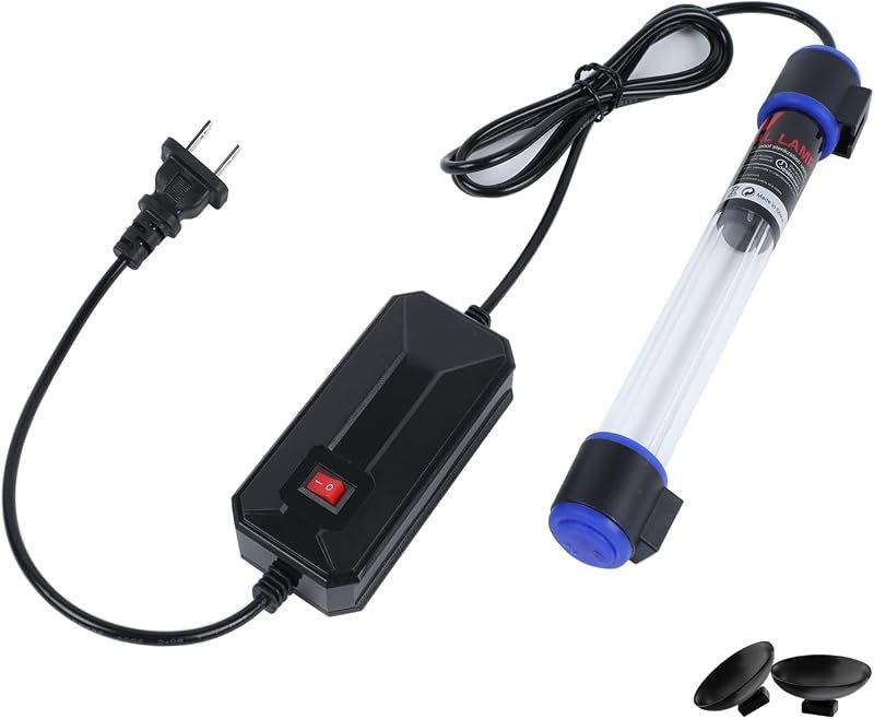 9W UVC Aquarium Light for Fish Tank and Pond — uv-clarifier-pond for pond filter compact small