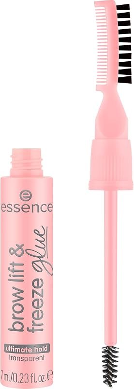 essence Brow Lift & Freeze Glue, 18h Hold Eyebrow Gel (01 — clear brow gel pack for clear brow gel durable heavy duty