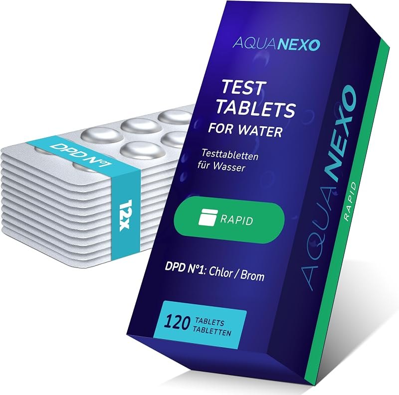 DPD1 Test Tablets, 120 Free Chlorine Tablets for Pool Testers — Comparisons refill for comparisons kit
