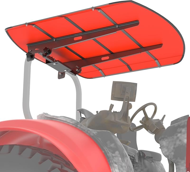 GARVIN Tractor and Mowers Canopy for ROPS 53-3/8" X 53-3/8"- High-Density Thermoplastic Mowers Umbrella (Will Add