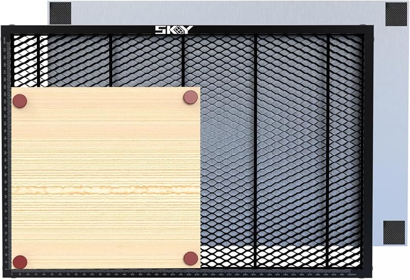 Upgrade Oxide Coating Honeycomb Working Table 460x346mm, Laser Honeycomb Bed with Magnets and Anti-Slip Pads for