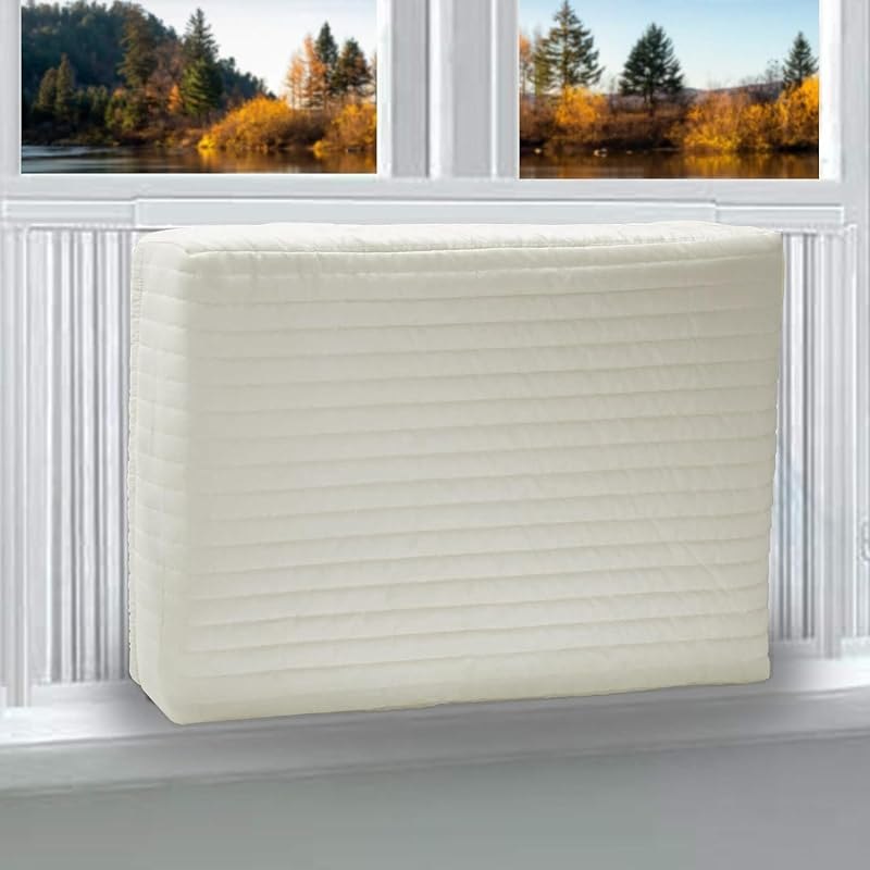 Homydom Window air Conditioner Cover Indoor,ac Covers for Inside Wall Unit 21 x15 x 3.5 inches(L x H x D),White ac