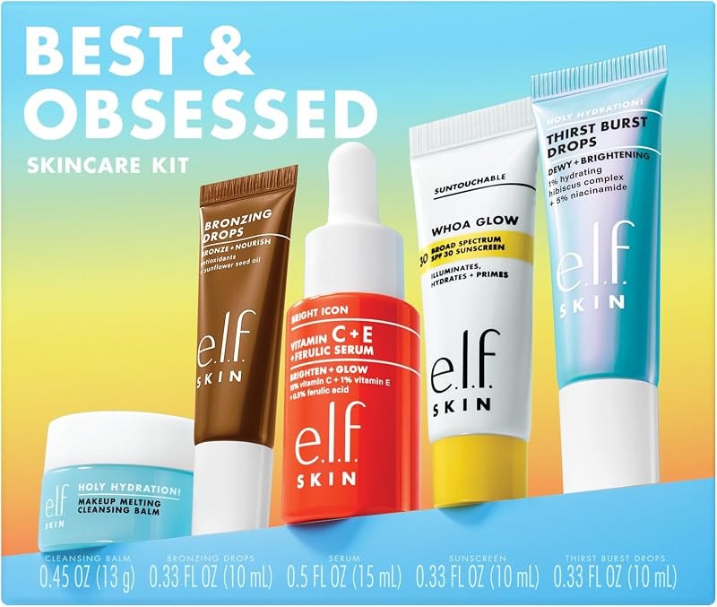 e.l.f. SKIN Best & Obsessed Skincare Kit — Makeup and SPF that will not break y for makeup spf will not