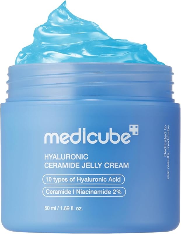 medicube Jelly Cream with Hyaluronic Acid for Long-lasting Hydration — ceramide moisturizer for non comedogenic