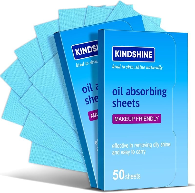 KINESHINE 100Pcs High-Performance Oil Absorbing Sheets for Face — oil blotting papers for oil blotting papers under 30