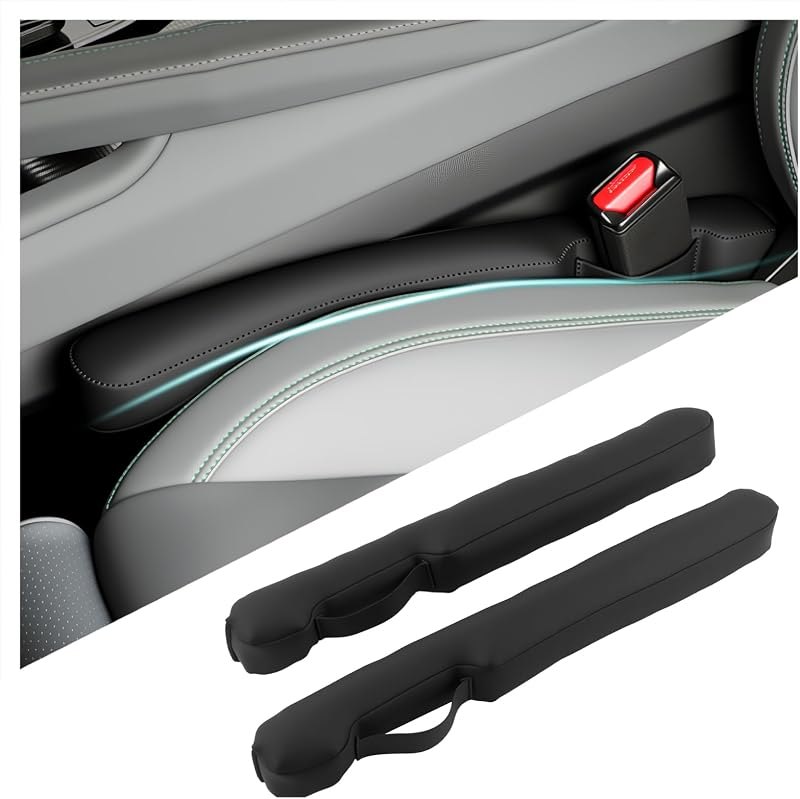 Aokdom 2026 Latest 2PCS Upgraded Car Seat Gap Filler with Fixing Ring,Elastic Car Gap Filler to Avoid Dropping Cell