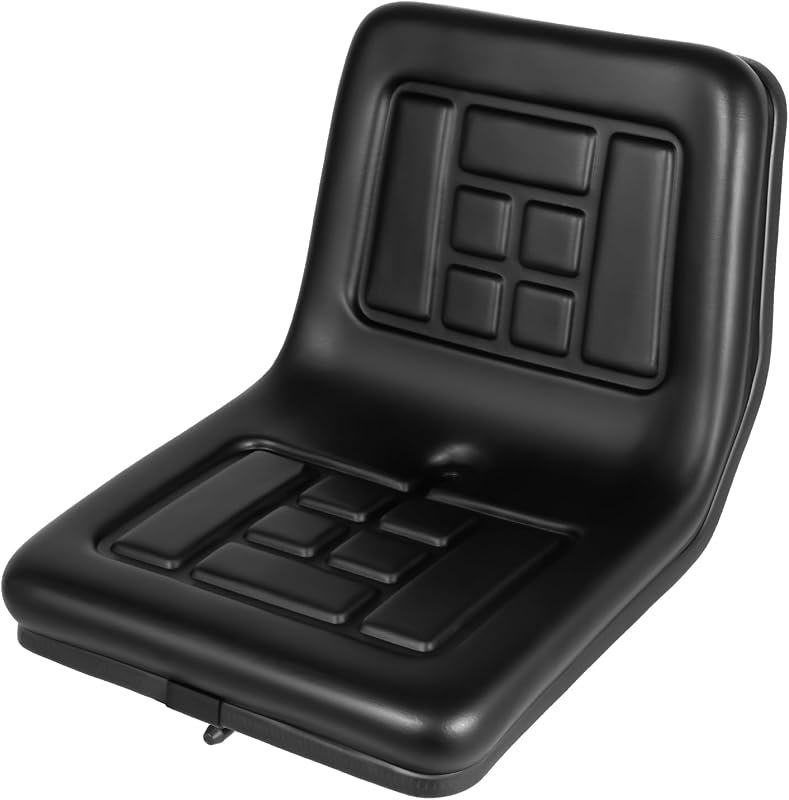 Universal Tractor Seat, Lawn Mower Seat with Adjustable Back, Universal Forklift Seat Riding Lawn Mower Seat Cover for