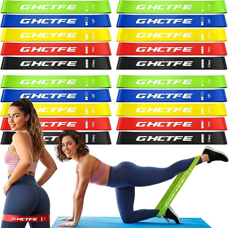 20/100PCS Resistance Bands Bulk Set for Trainers, Small Groups & Fitness Classes, Mini Bands for Glutes, Legs, and