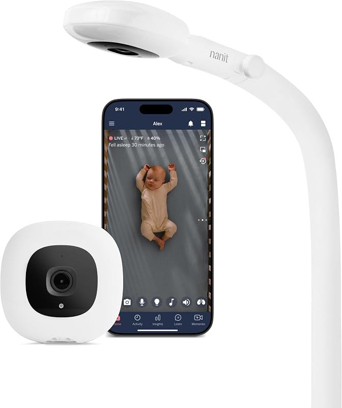 Nanit Smart Baby Video Monitor - Camera & Floor Stand - 1080p Wi-Fi Camera — wifi for best baby monitor best rated