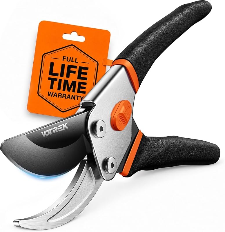 8.5" Bypass Pruning Shears, Jam-Proof Spring Clippers for branches — bypass pruners amazon for bypass pruners