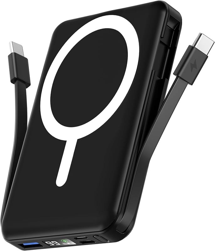 podoru for Magsafe Power Bank, 10000mAh Magnetic Portable Charger — MagSafe for best power bank travel compact