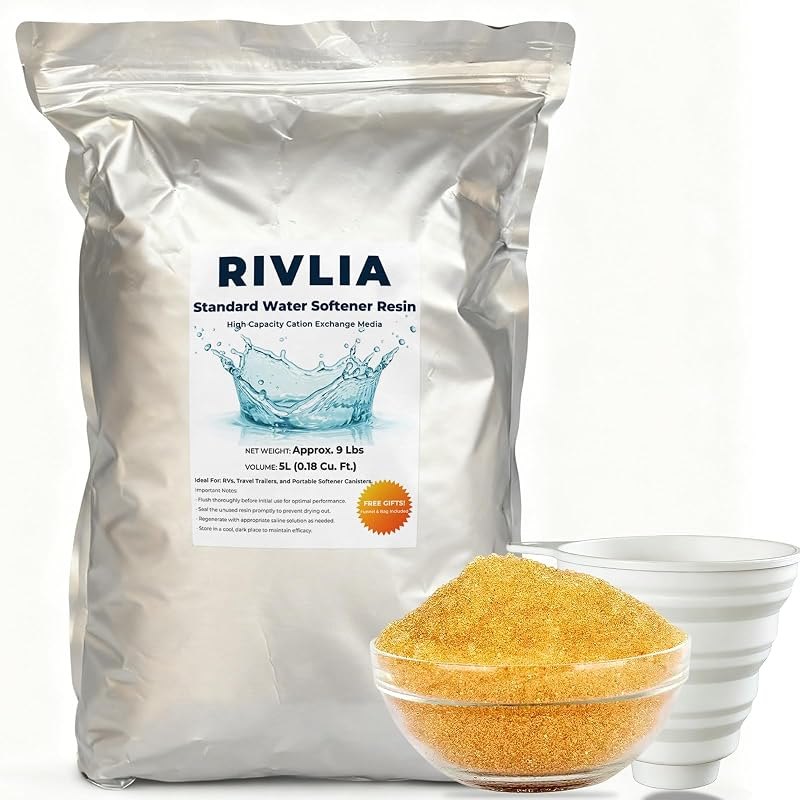 Portable RV Water Softener Resin Refill (9 Lbs) — RV refill for best