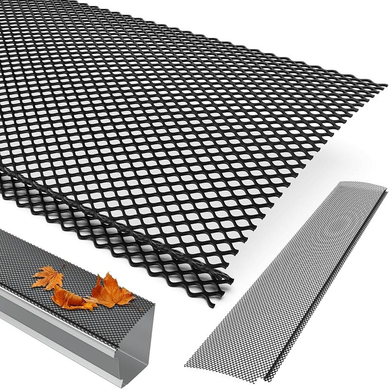 78 Ft Lock-in Gutter Guard Mesh, 6 Inch Leaf Filter Gutter Covers