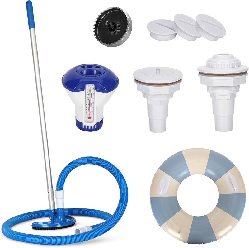 Stock Tank Pool Starter Kit (Standard-Filter Pump Not Included) — poly-stock-tank-kit for poly stock tank