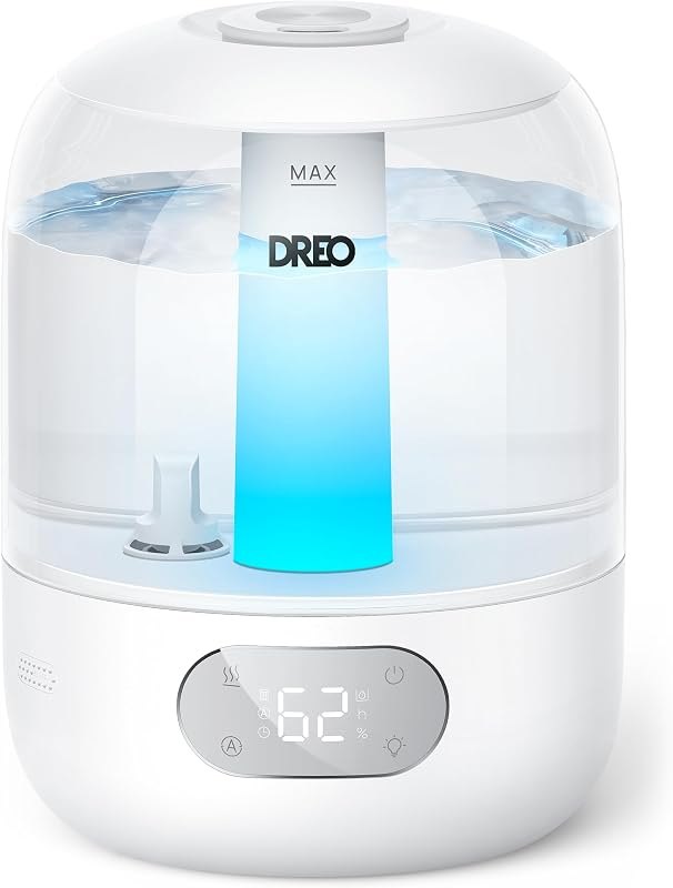 DREO 3L Humidifiers for Bedroom, 30H Runtime, 26 dB Quiet, New Edition — humidifier for best baby monitor under 40