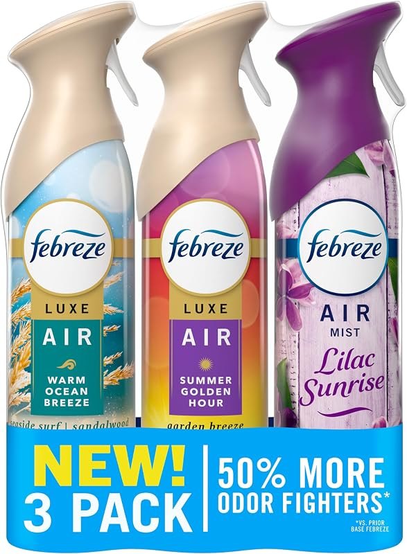 Febreze Air Mist, Air Freshener, Odor Fighting Room Spray, Deodorizer for Home Bathroom Kitchen Office Apartment