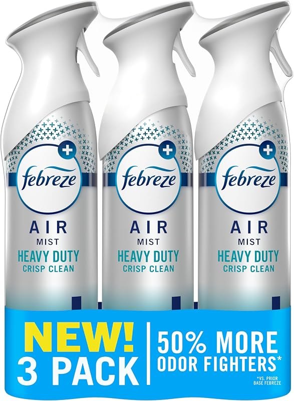 Febreze Air Mist, Air Freshener Spray, Odor Fighting Room Spray, Deodorizer for Home Bathroom Kitchen Office Apartment