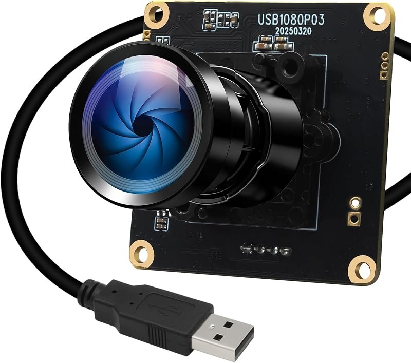 Starvis USB Camera Module 0.0001Lux Ultra Low Light H.264 HDR 1080P Security Webcam Module with 110° Wide Angle Lens