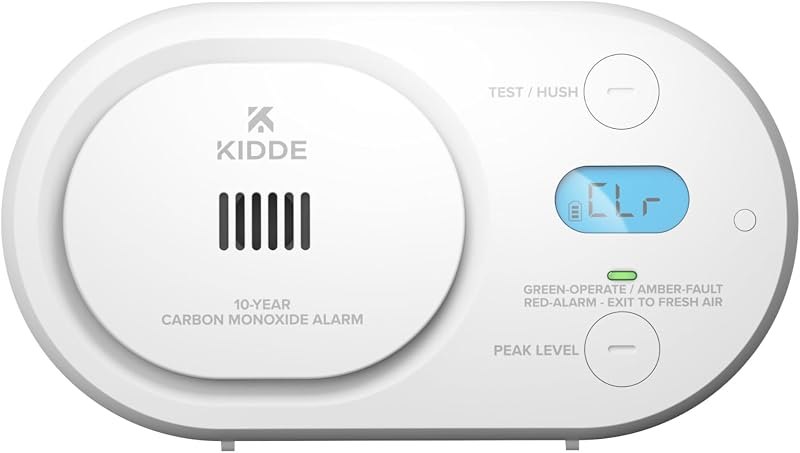 Kidde Carbon Monoxide Detector, 10-Year Battery-Powered, COBDL10 — carbon monoxide detector no leak for carbon